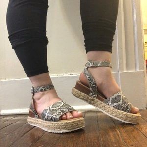Snakeskin SODA Espadrilles